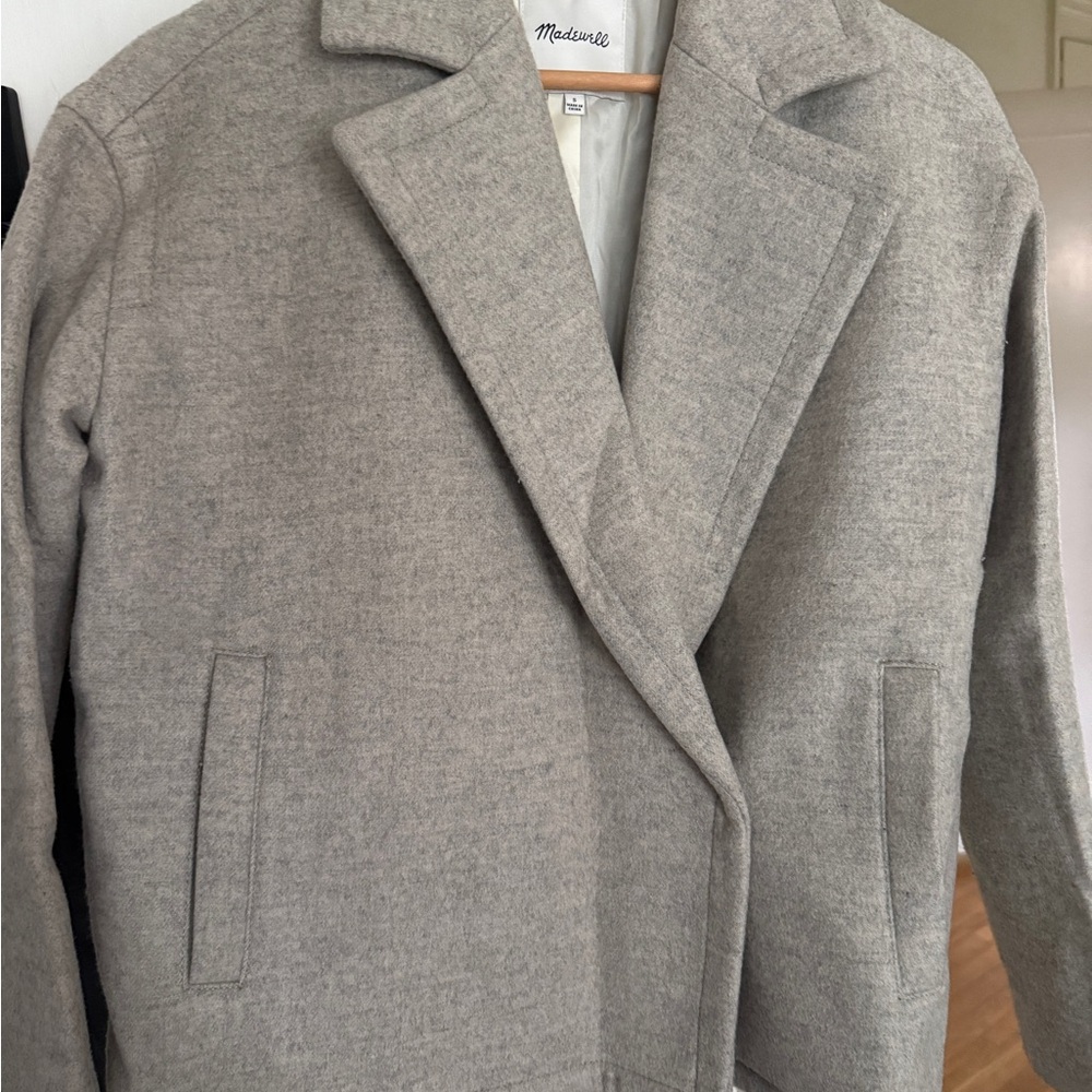 Madewell Women's Grey Peacoat